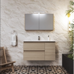 ΕΠΙ ΜΠΑΝΙΟΥ 100x60x46 QUATRO 100 ΜΕΛΑΜΙΝΗ FATURINI