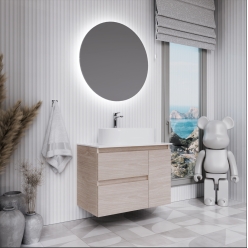 ΕΠΙ ΜΠΑΝΙΟΥ 80x60x46 QUATRO 80 ΜΕΛΑΜΙΝΗ FATURINI