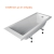 ΜΠΑΝΙΕΡΑ WHITE CUB17075 CUBIC SIRENE